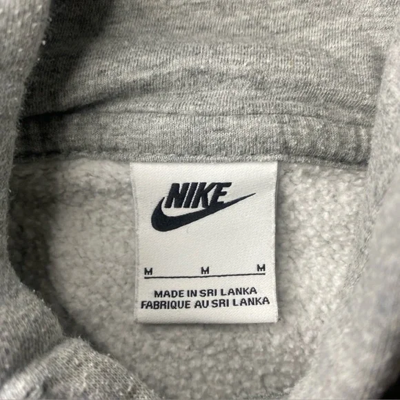 Nike Medium Club Fleece Pullover Hoodie Grey - Picture 2 of 4